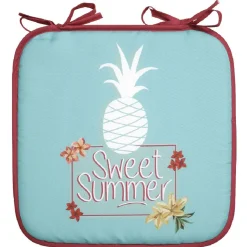 Galette de chaise Sweet summer design ananas exotique
