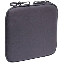 Galette de chaise uni grise