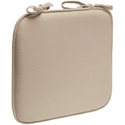 Galette de chaise uni taupe