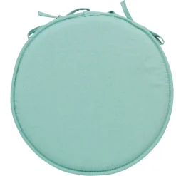 Galette de chaise vert d eau ronde