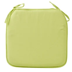 Galette de chaise verte anis carrée