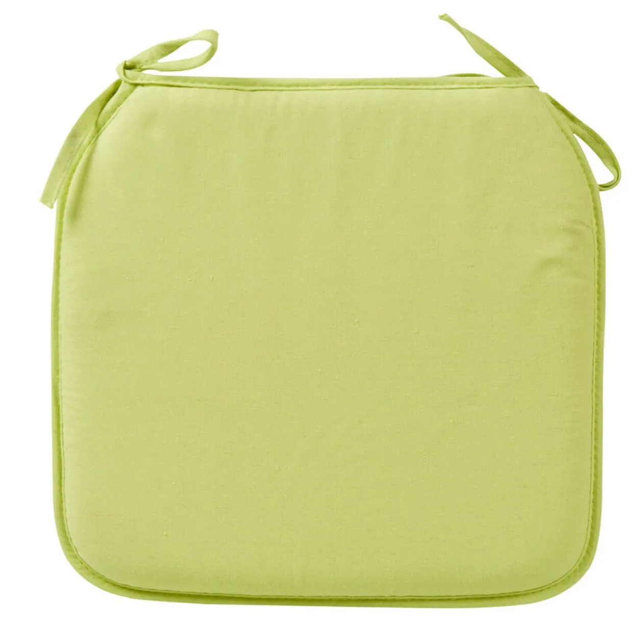 Galette de chaise verte anis carrée