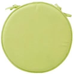 Galette de chaise verte anis ronde