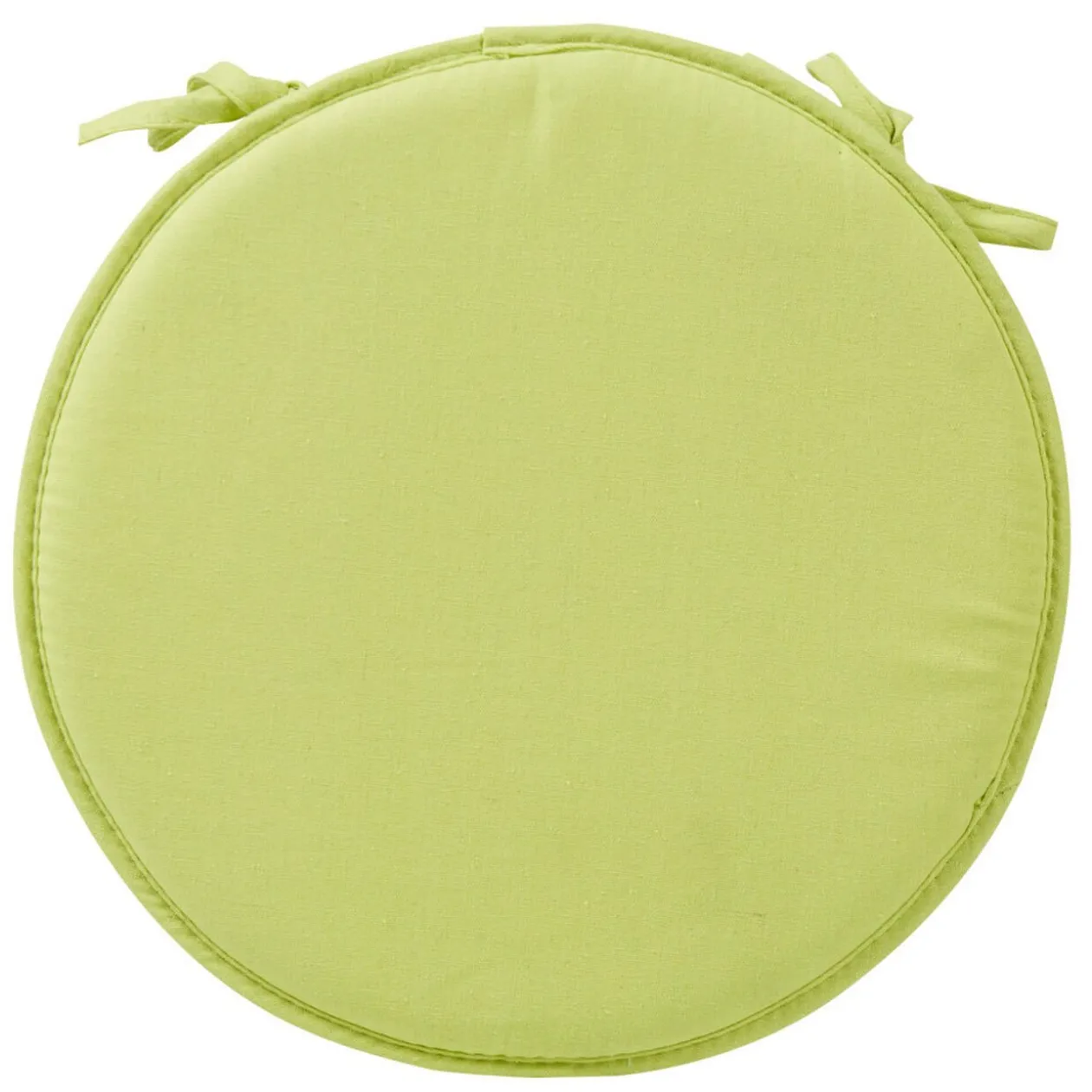 Galette de chaise verte anis ronde