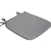Galette de chaise 38x38cm uni gris