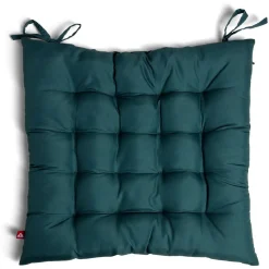 Galette de chaisse carrée vert sapin uni 40x40cm