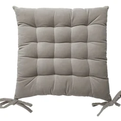 Galette pour chaise velours uni capitonné