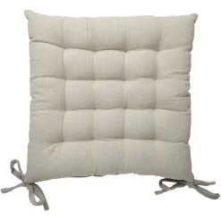 Galette pour chaise velours uni capitonné