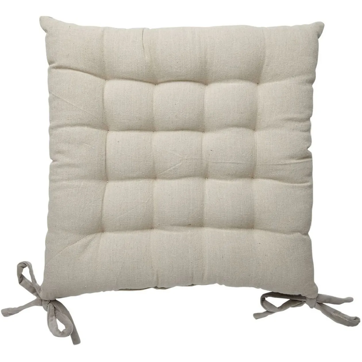 Galette pour chaise velours uni capitonné