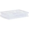 Égouttoir à vaisselle en plastique transparent