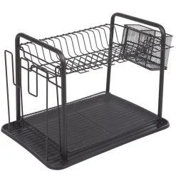 Égouttoir à vaisselle métallique noir