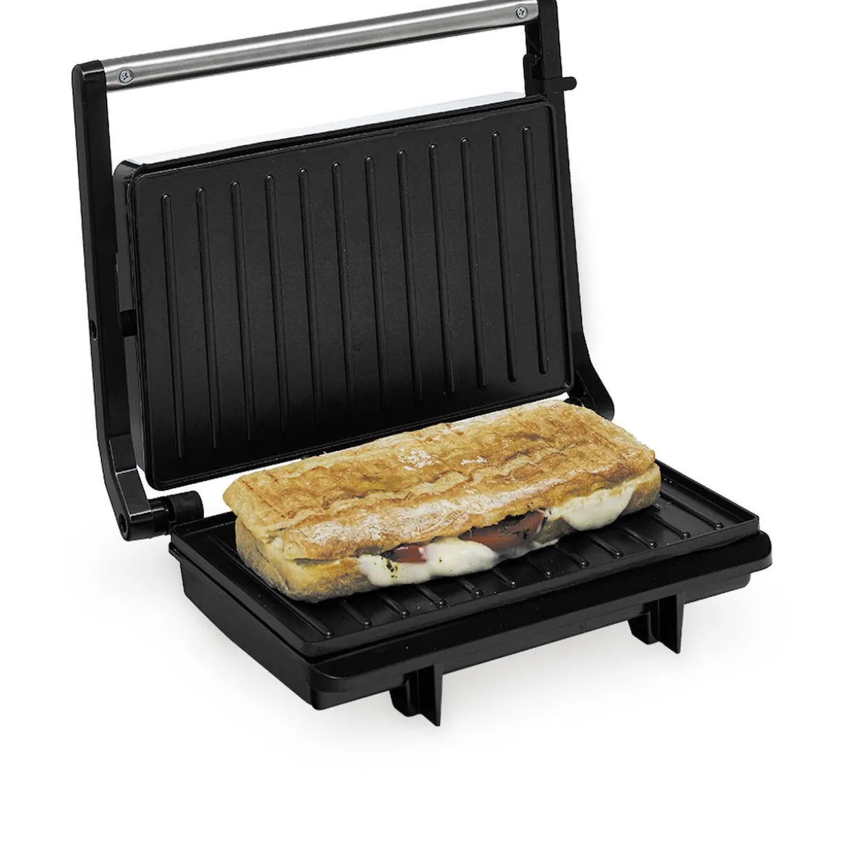 Grill panini anti-adhésif 850W - 26x22xH9cm