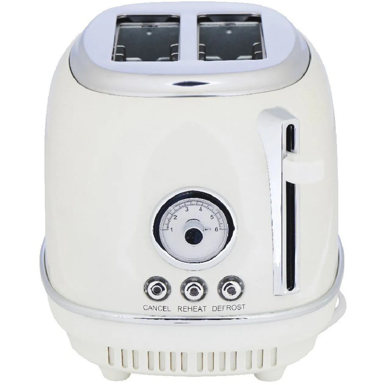 Grille pain Homday retro blanc crème