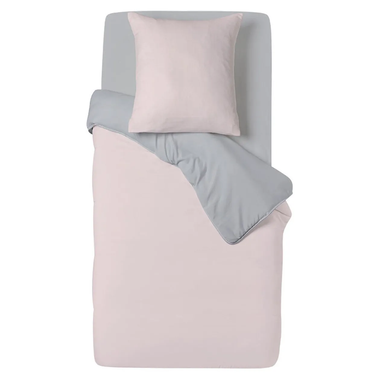 Housse couette 140x200cm + drap housse 90x190cm - 3 coloris