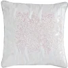 Housse coussin blanc brillant à sequins collection Serenity
