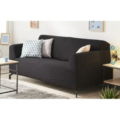 Housse de canapé extensible noire