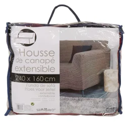 Housse de canapé extensible noire