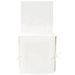 Housse de chaise crème à nouettes