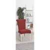 Housse de chaise extensible rouge