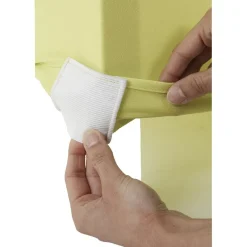 Housse de chaise extensible vert anis uni