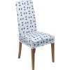 Housse de chaise extensible motif fleurs ou géométriques