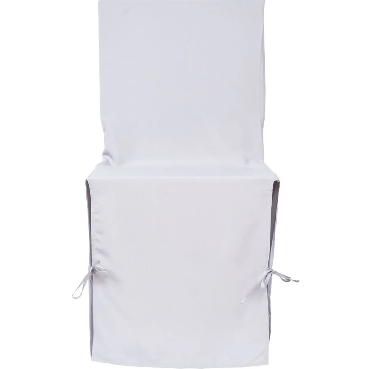 Housse de chaise grise à nouettes