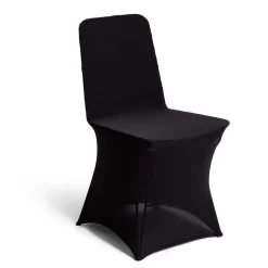 Housse de chaise longue extensible noire L44xP39XH91cm