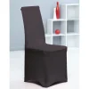 Housse de chaise noir uni