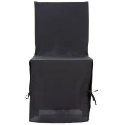 Housse de chaise noire à nouettes