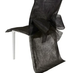 Housse de chaise noire x4