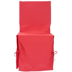 Housse de chaise rouge à nouettes