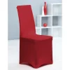 Housse de chaise rouge uni