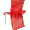 Housse de chaise rouge x4