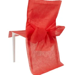 Housse de chaise rouge x4