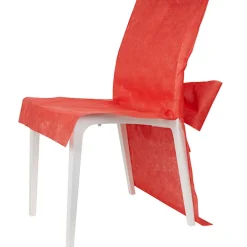 Housse de chaise rouge x4