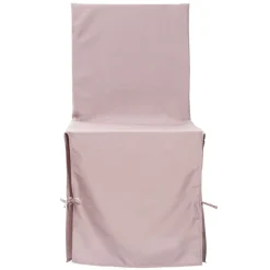 Housse de chaise taupe à nouettes