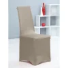 Housse de chaise taupe uni