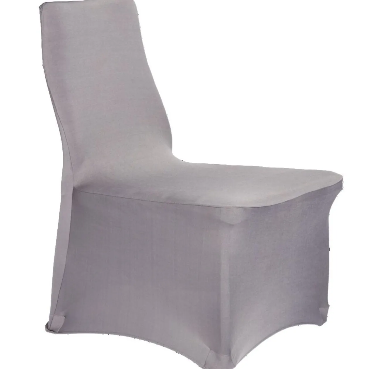 Housse de chaise uni gris foncé
