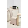 Housse de chaise uni gris clair