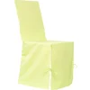 Housse de chaise verte anis à nouettes