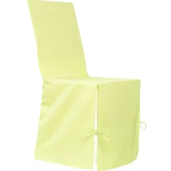 Housse de chaise verte anis à nouettes