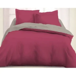 Housse de couette 2 places violette