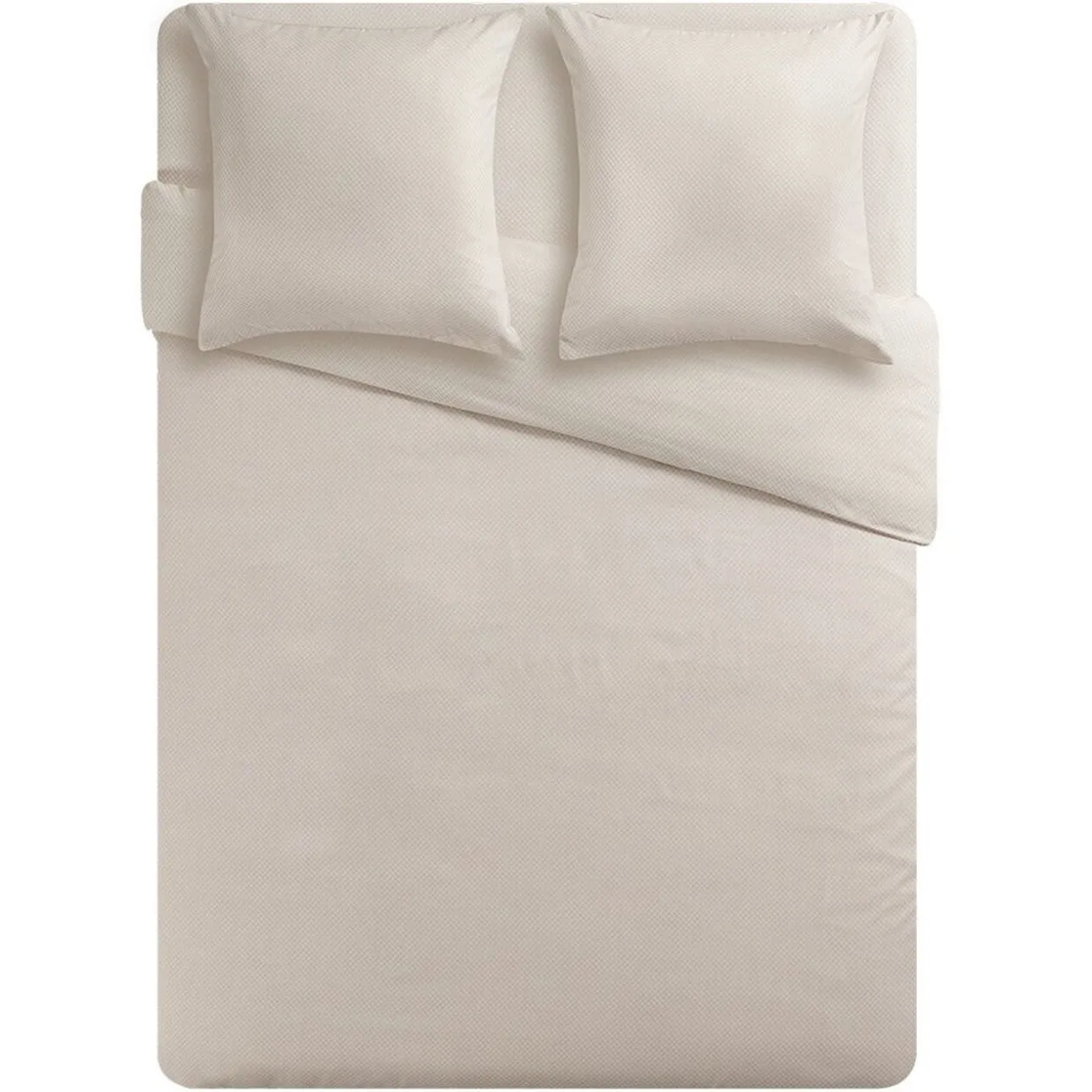 Housse de couette beige blanc 220x240 cm imprimé croix