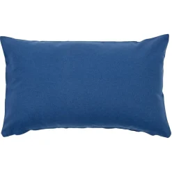 Housse de coussin bleue 30x50 cm