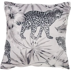 Housse de coussin carré design animaux x2