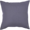 Housse de coussin carré gris uni