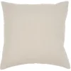 Housse de coussin carré taupe uni