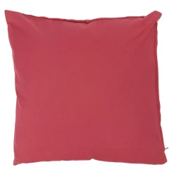 Housse de coussin carré uni rose