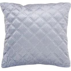 Housse de coussin carré uni brillant x2