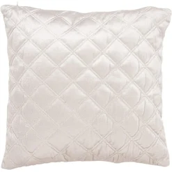 Housse de coussin carré uni brillant x2